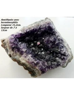 Géode amethyste hermimorphite