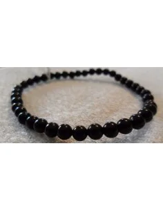Bracelet tourmaline noire boules 6mm