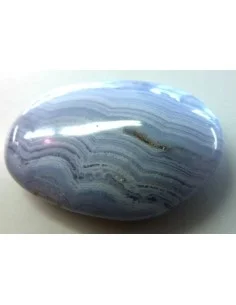 Calcedoine bleue galet plat  24 a 34g 2