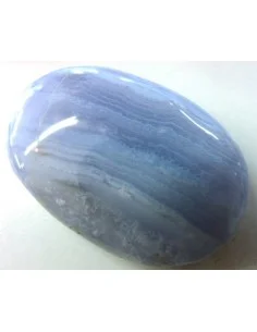 Calcedoine bleue galet plat  36 a 51g 2