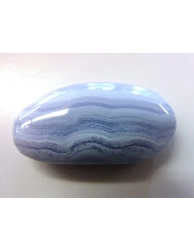 Calcedoine bleue galet plat  36 a 51g