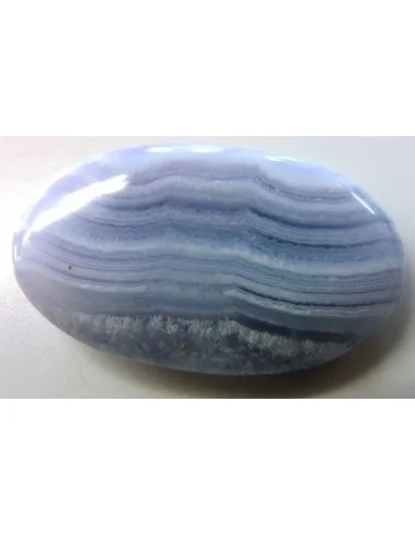 Calcedoine bleue galet plat  36 a 51g
