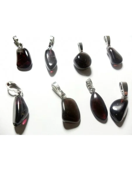 Grenat almandin pendentif argent