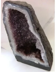 Améthyste, quartz rutiles  Géode chapelle 2