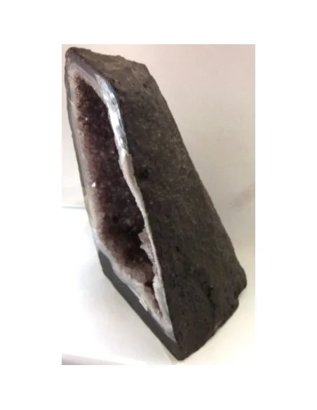 Améthyste, quartz rutiles  Géode chapelle