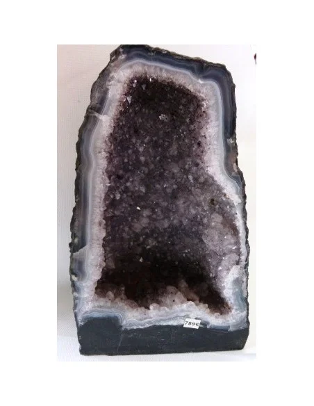 Améthyste, quartz rutiles  Géode chapelle