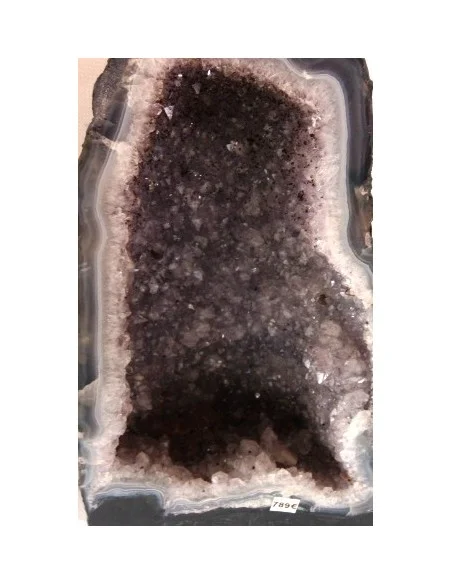 Améthyste, quartz rutiles  Géode chapelle