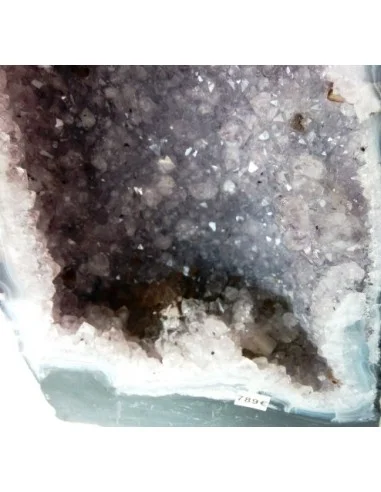 Améthyste, quartz rutiles  Géode chapelle