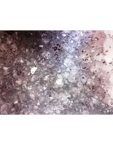 Améthyste, quartz rutiles  Géode chapelle