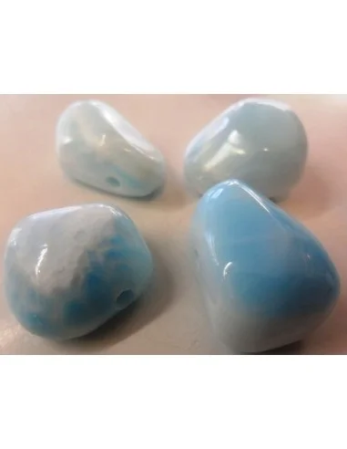 Aragonite bleue en pendentif