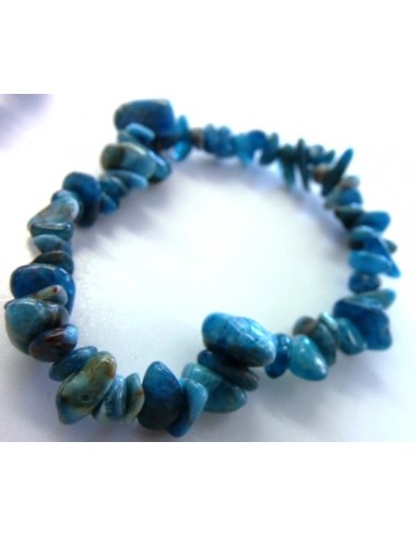 Bracelet En Apatite Bleue - Perles De 4 Mm, Bijou Naturel Et Zen