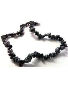Collier baroque obsidienne mouchetté