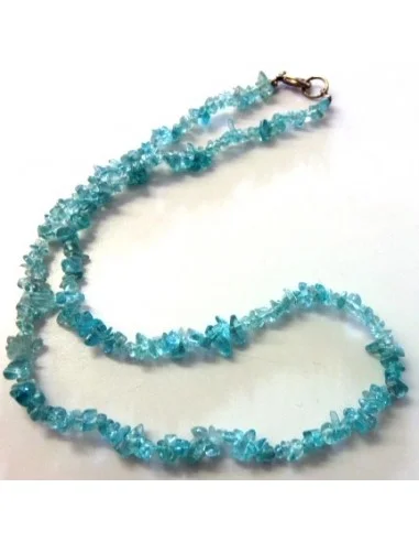 Collier baroque apatite bleue