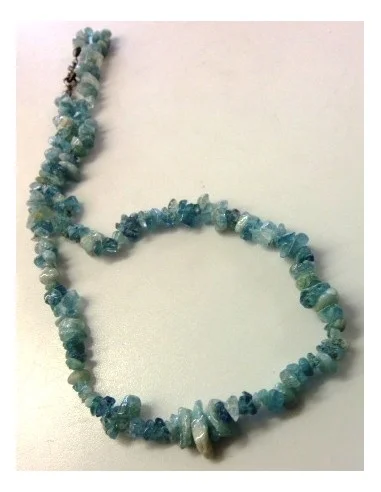 Collier baroque aigue marine
