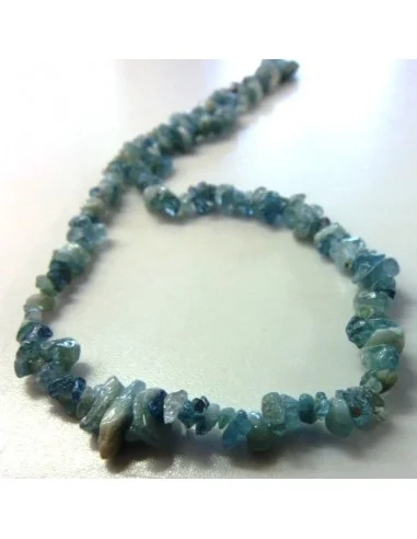 Collier baroque aigue marine