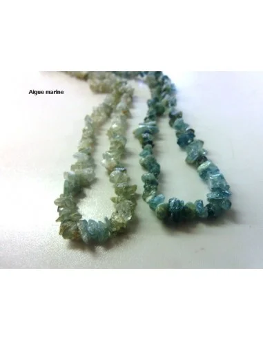Collier baroque aigue marine