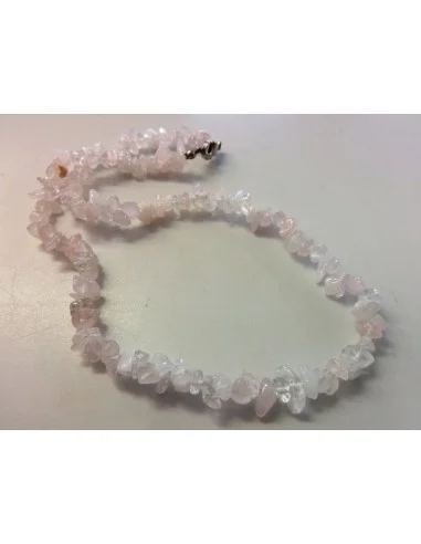 Quartz rose collier baroque