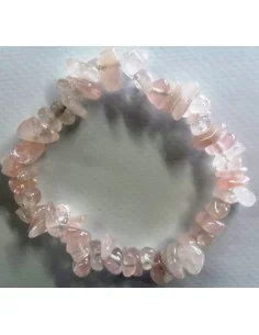 Quartz rose bracelet baroque