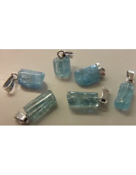 Aigue marine brute pendentif