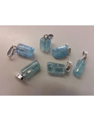 Aigue marine brute pendentif
