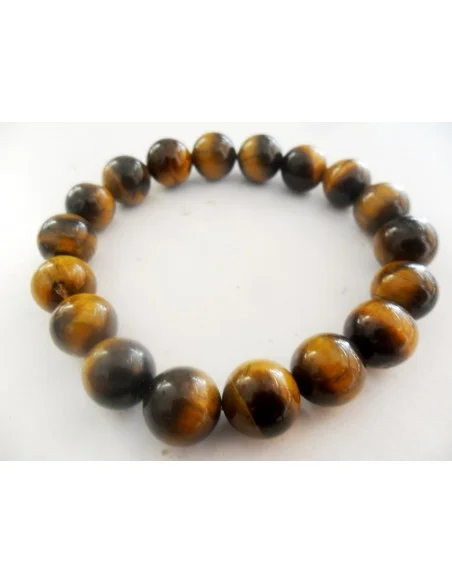 Bracelet en oeil de tigre 6mm Bracelet en oeil de tigre 6mm