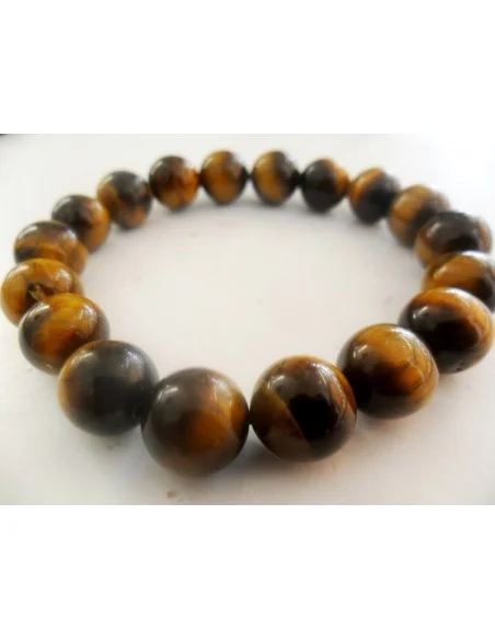 Bracelet en oeil de tigre 6mm Bracelet en oeil de tigre 6mm