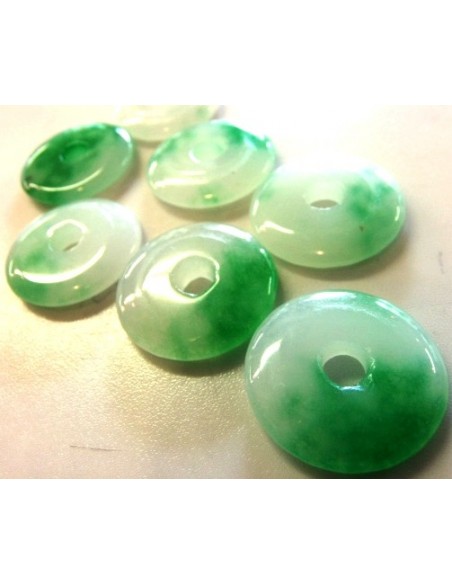 Pendentif Jade Vert – Pi Chinois Donut 20mm – Collier Pierre Naturelle – France Minéraux