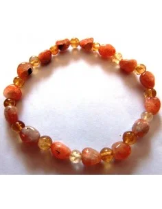 Bracelet en pierre du soleil et citrine