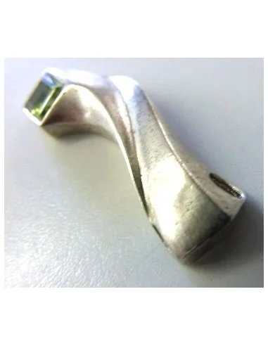 Péridot pendentif argent