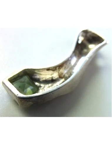 Péridot pendentif argent