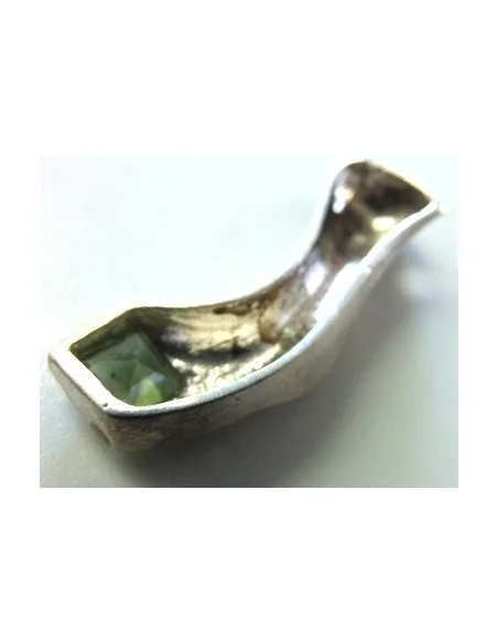 Péridot pendentif argent