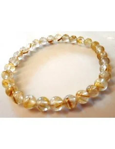 Quartz rutile bracelet 6mm