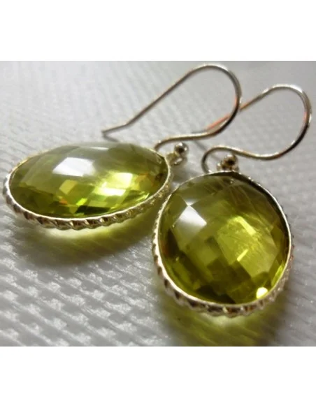 Boucles d'oreilles en citrine Boucles d'oreilles en citrine