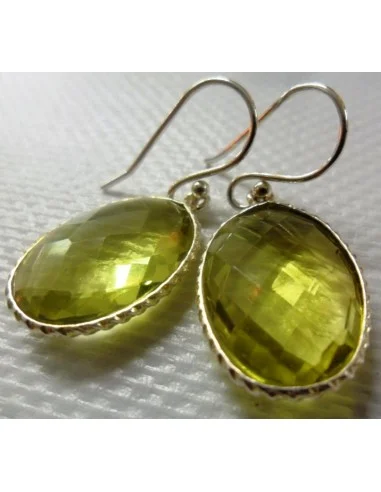 Boucles d'oreilles en citrine
