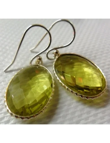 Boucles d'oreilles en citrine