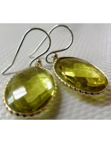 Boucles d'oreilles en citrine