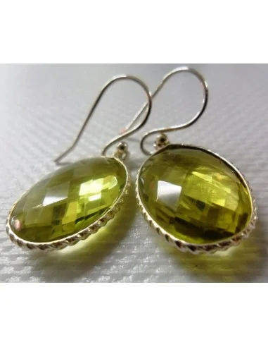 Boucles d'oreilles en citrine