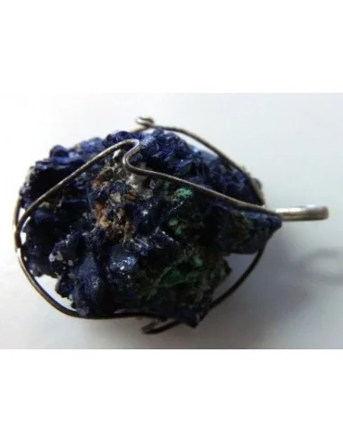 Azurite cristallisee en pendentif