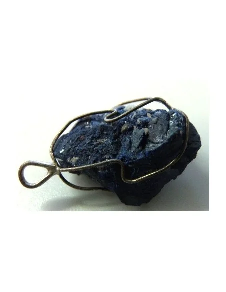 Azurite cristallisee en pendentif Azurite cristallisee en pendentif
