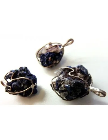 Azurite cristal pendentif