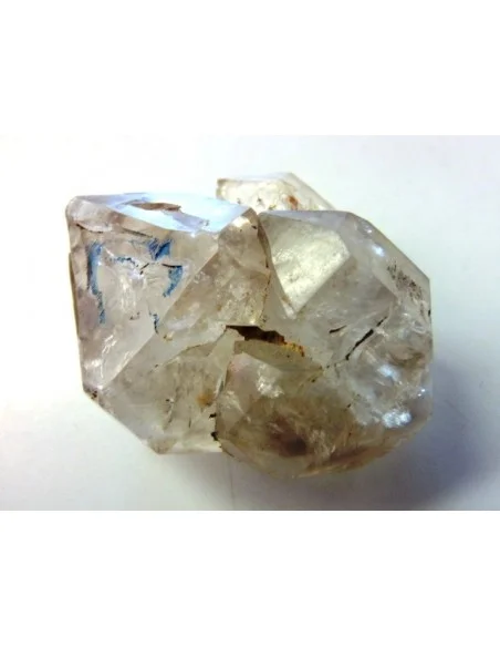 Quartz, cristal bipoint avec goutte d'eau