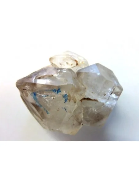 Quartz, cristal bipoint avec goutte d'eau