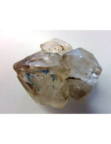 Quartz, cristal bipoint avec goutte d'eau