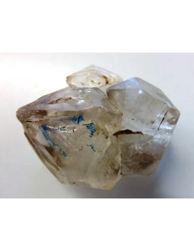 Quartz, cristal bipoint avec goutte d'eau