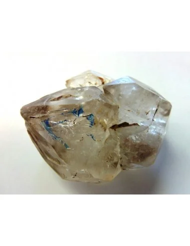 Quartz, cristal bipoint avec goutte d'eau