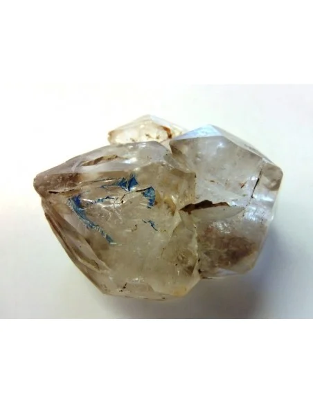 Quartz, cristal bipoint avec goutte d'eau
