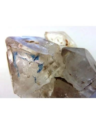 Quartz, cristal bipoint avec goutte d'eau
