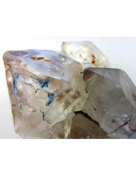 Quartz, cristal bipoint avec goutte d'eau