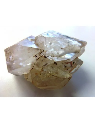 Quartz, cristal bipoint avec goutte d'eau