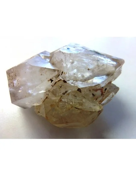 Quartz, cristal bipoint avec goutte d'eau